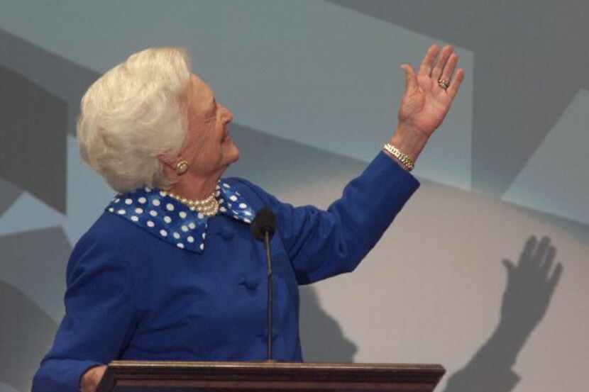 Barbara Bush introduced husband George H.W. Bush during the Republican National Convention...