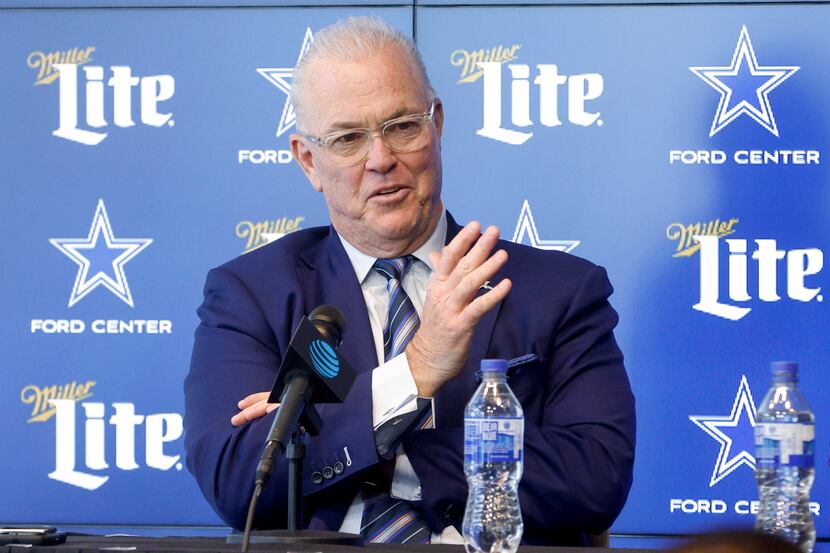 Dallas Cowboys executive vice president, COO, and director of player personnel Stephen Jones...