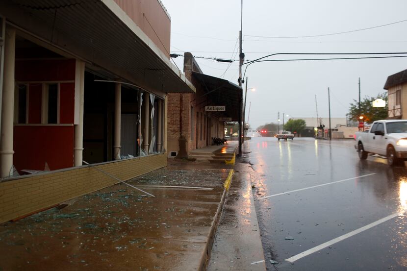 Windows were blown out from the blast in West, Texas where a fertilizer plant exploded.