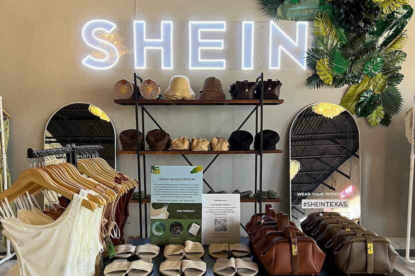 A Shein pop-up shop in Houston. The chain will have one Aug. 26 through Aug. 28 at The Shops...