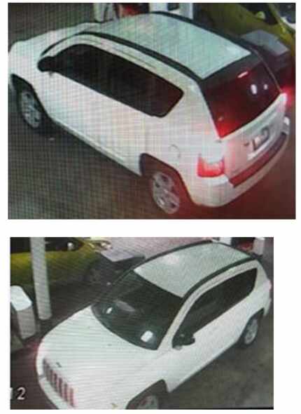 The men fled in a white 2015 Jeep Compass with paper tags.