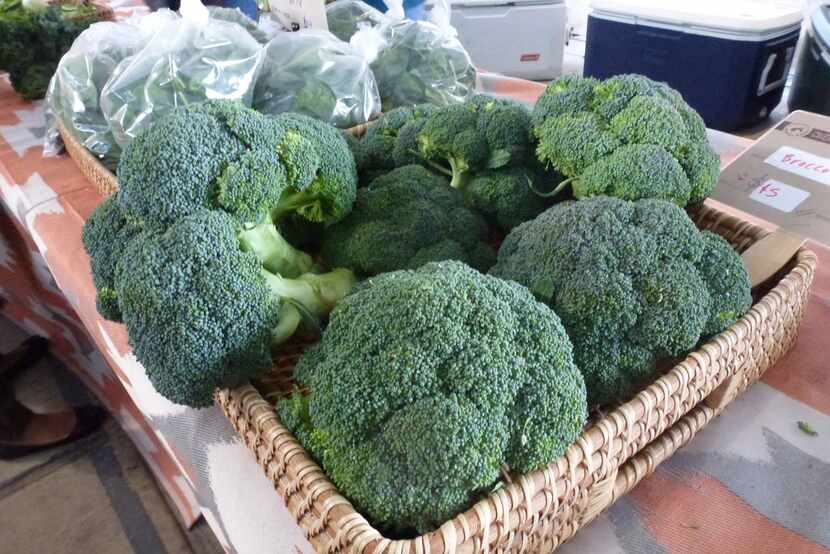 Broccoli and spinach are two vegetables in season right now. These are from Williams Farm at...