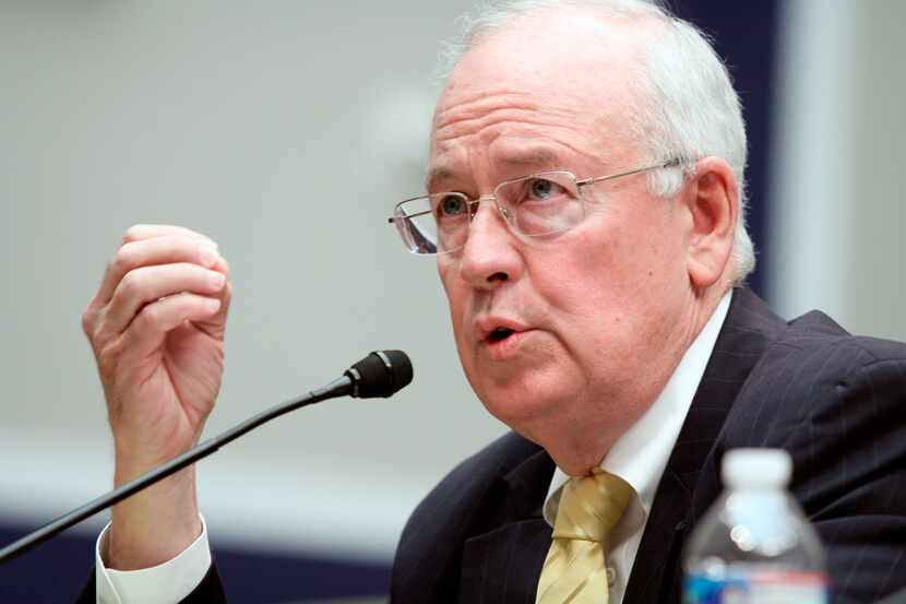 FILE - Baylor University President Ken Starr testifies at the House Committee on Education...