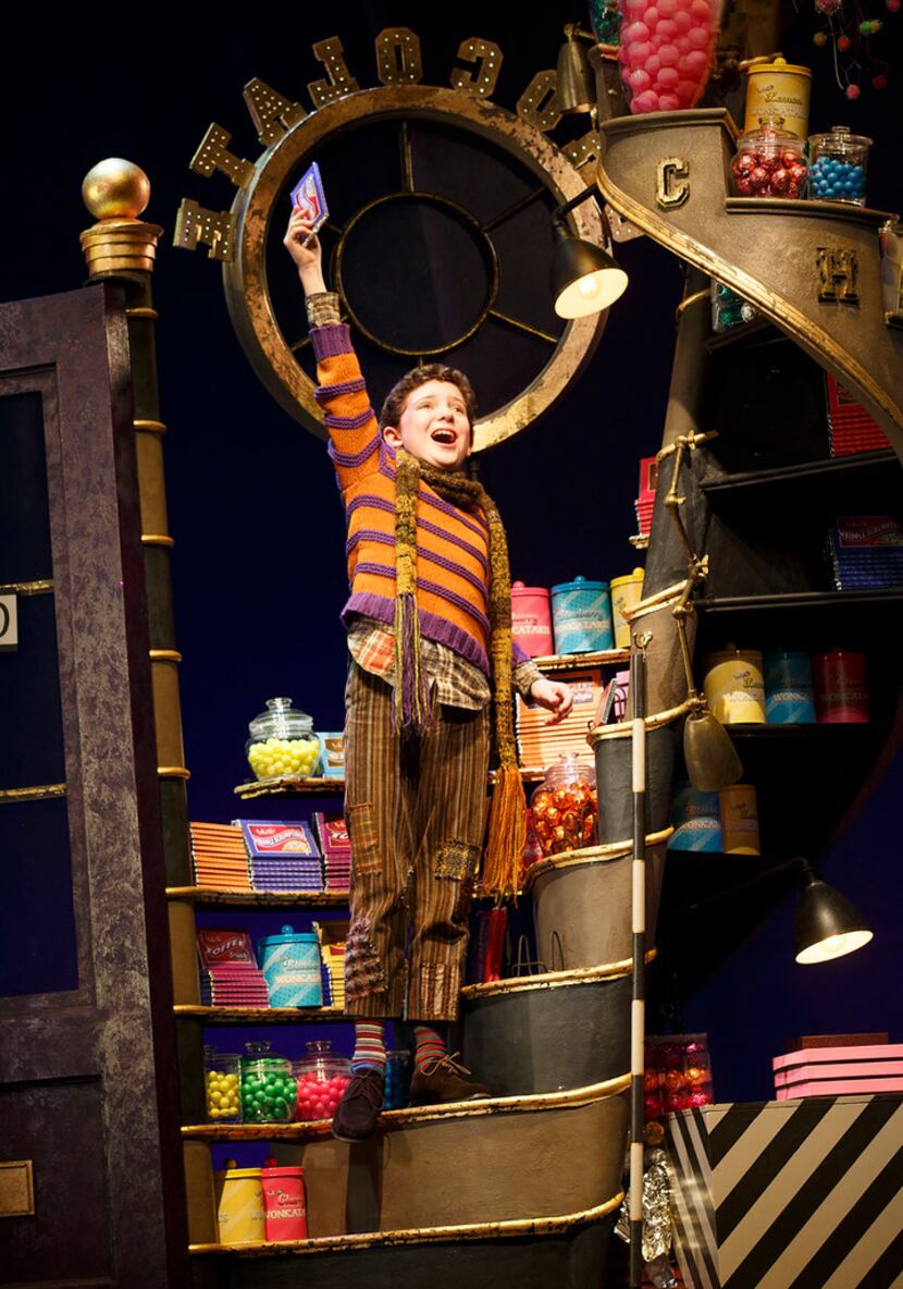 Ryan Sell as as Charlie Bucket in Roald Dahl's Charlie and the Chocolate Factory,  shown in...