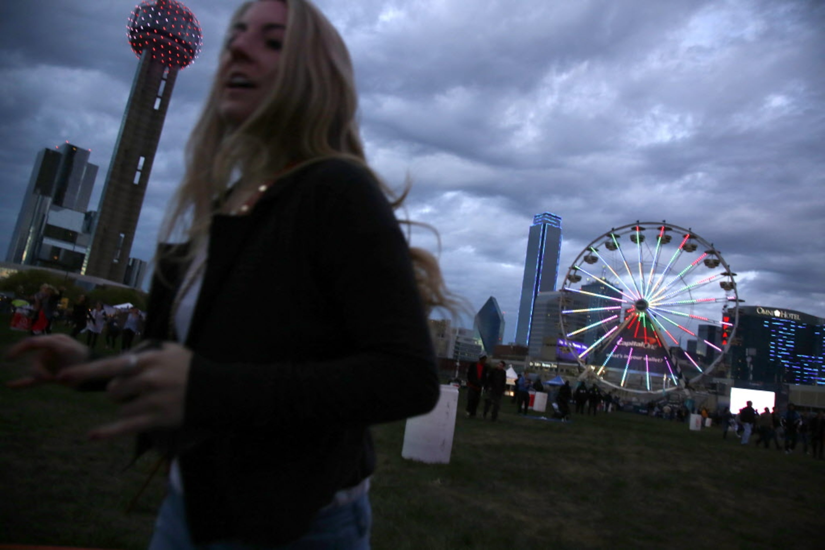 Jessica Winter from Highland Village runs to see The Killers during March Madness Music...