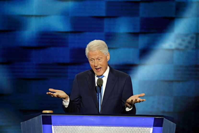 Former President Bill Clinton ran through what he called his wife' lifetime of advocating...
