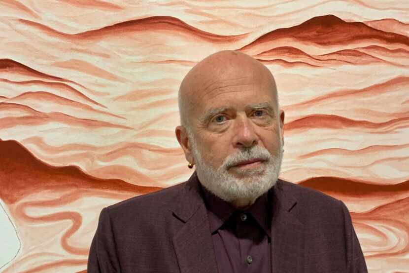 Artist Francesco Clemente photographed at the opening of his exhibition 'Watchtowers, Keys,...