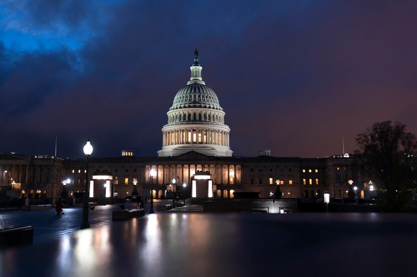 The Capitol is seen in Washington, Nov. 11, 2022. Republicans have won control of the U.S....