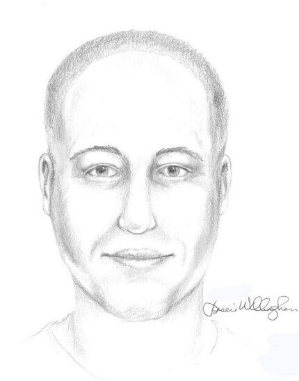 Arlington police released this sketch of a person of interest sought in connection with the...