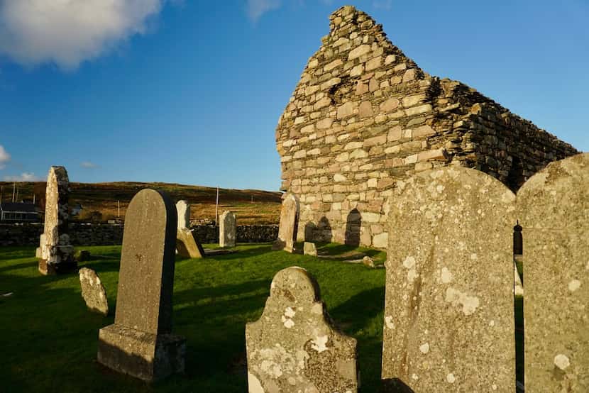 Kilmory Knap Chapel, a short drive up the promontory from Castle Sween in Scotland, was...