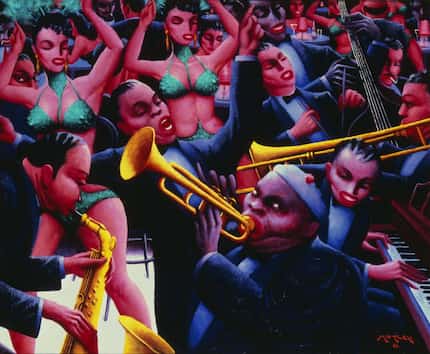 Archibald J. Motley Jr. (1891 1981) painted Hot Rhythm, 1961, oil on canvas, Valerie Gerrard...