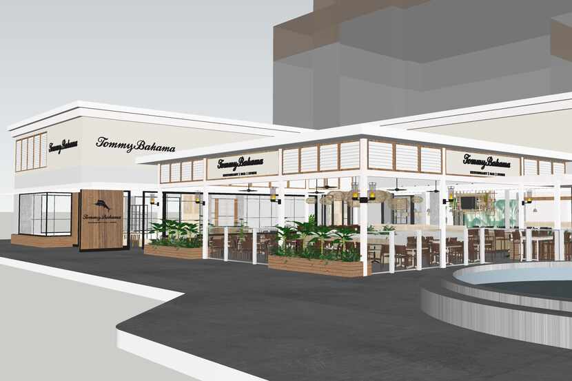 Tommy Bahama Restaurant, Bar and Store under one roof will open in August at Legacy West in...