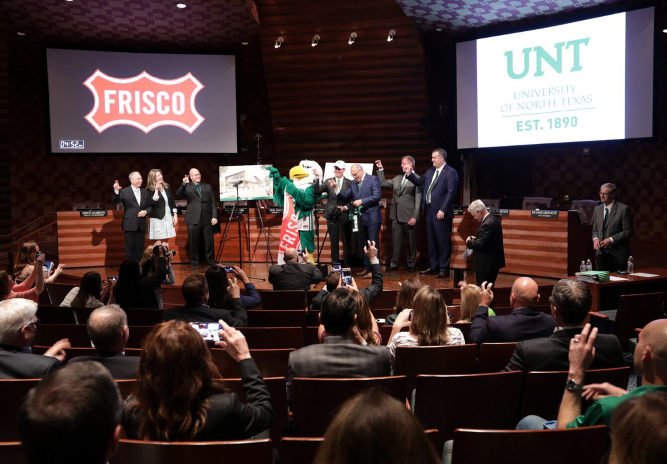 Frisco and University of North Texas officials announced plans Tuesday to build a new UNT...