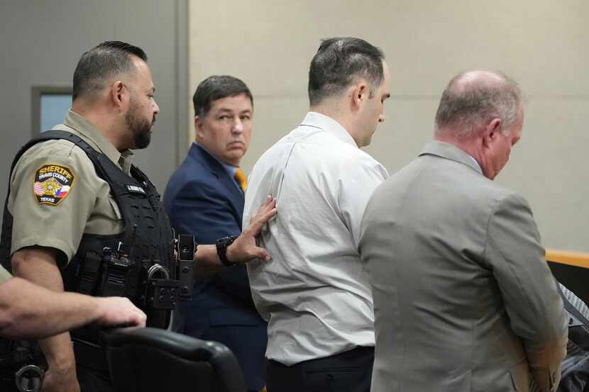 U.S. Army Sgt. Daniel Perry reacts after being convicted of murder in the killing of Garrett...