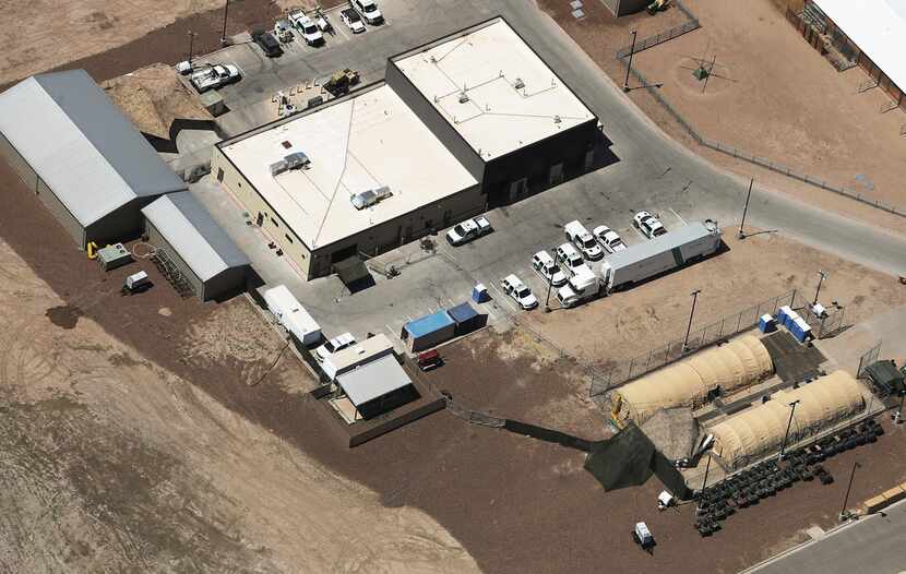 An aerial view of the U.S. Customs and Border Protection facility where attorneys reported...