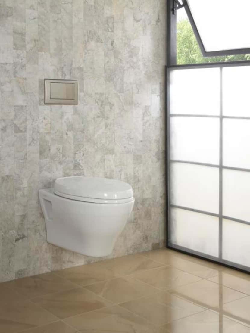 
Hidden attributes - Toto’s compact Aquia wall-hung toilet features a skirted design,...