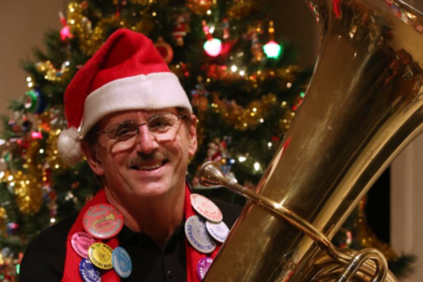 Barry Montgomery has played in all but two TubaChristmas concerts in Dallas since 1978.
