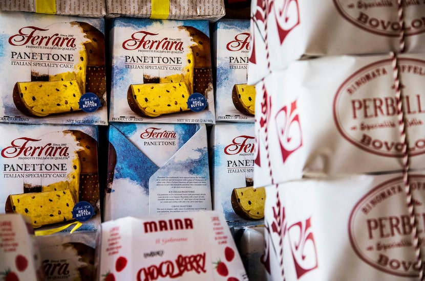 Panettone, an Italian sweet bread, at Jimmy's Food Store in Dallas