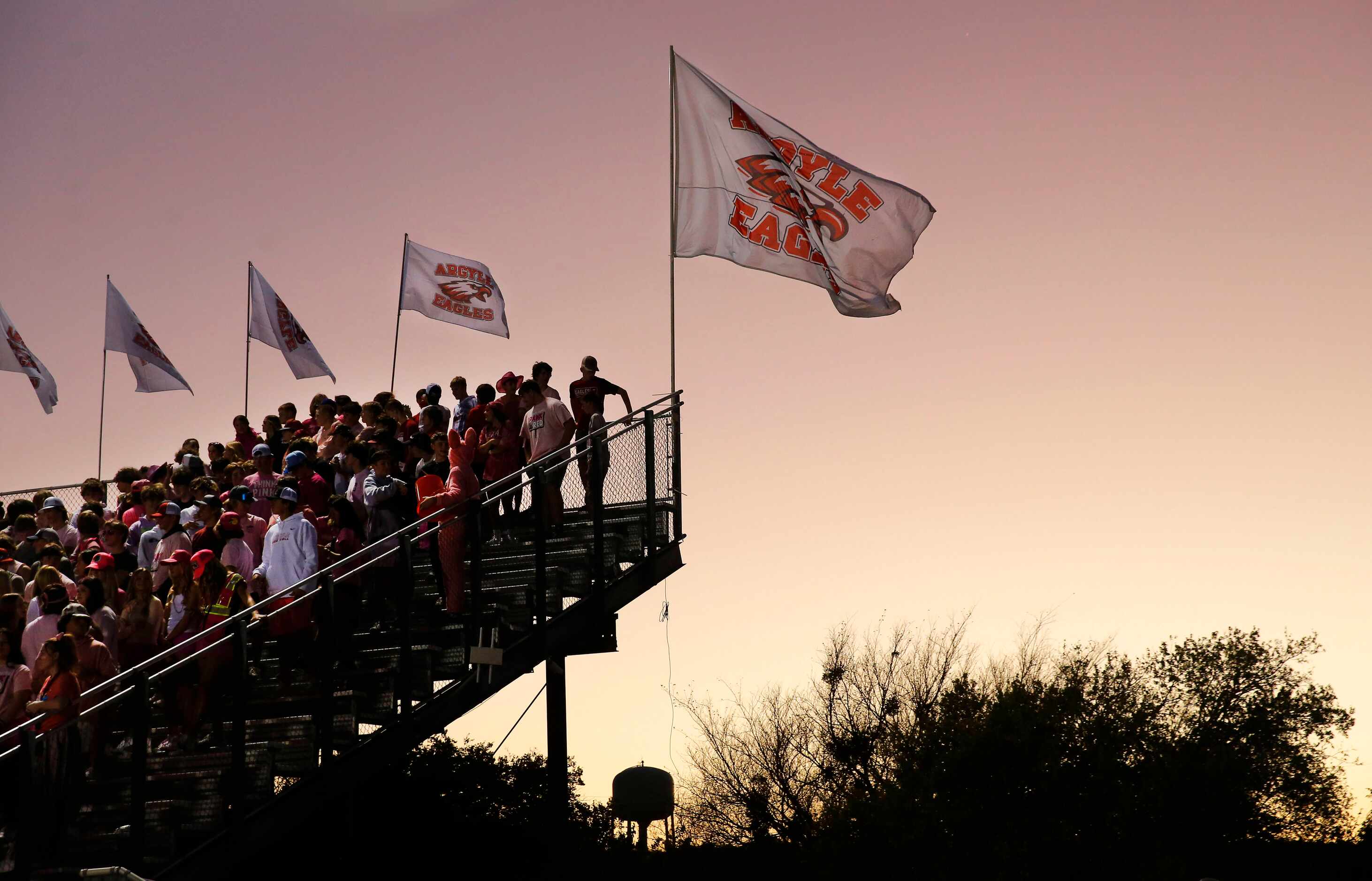The Argyle Eagles fans fill the stands for their game against Frisco Independence at Eagle...