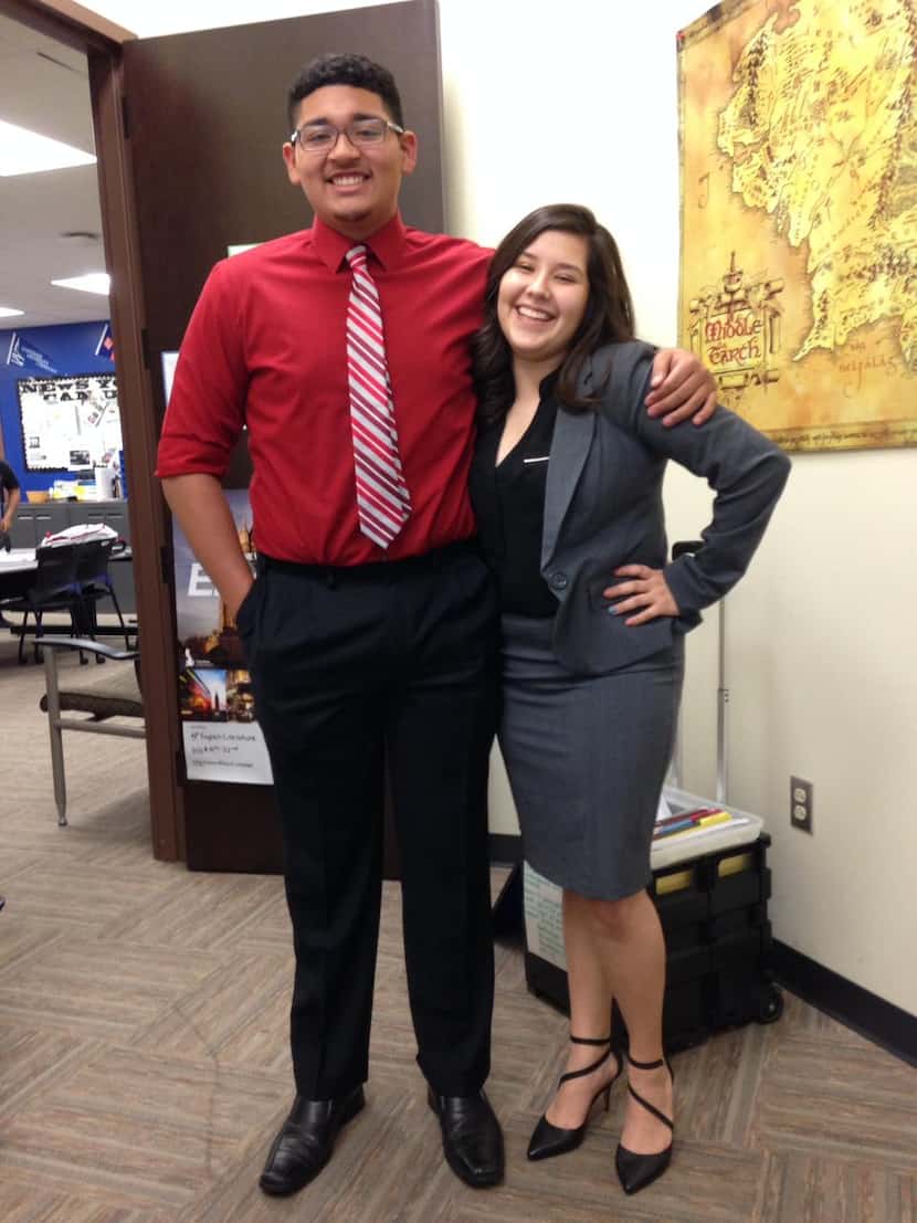 
Samuell Early College High School students Jose Lopez and Ariatna Barcenas earned summer...
