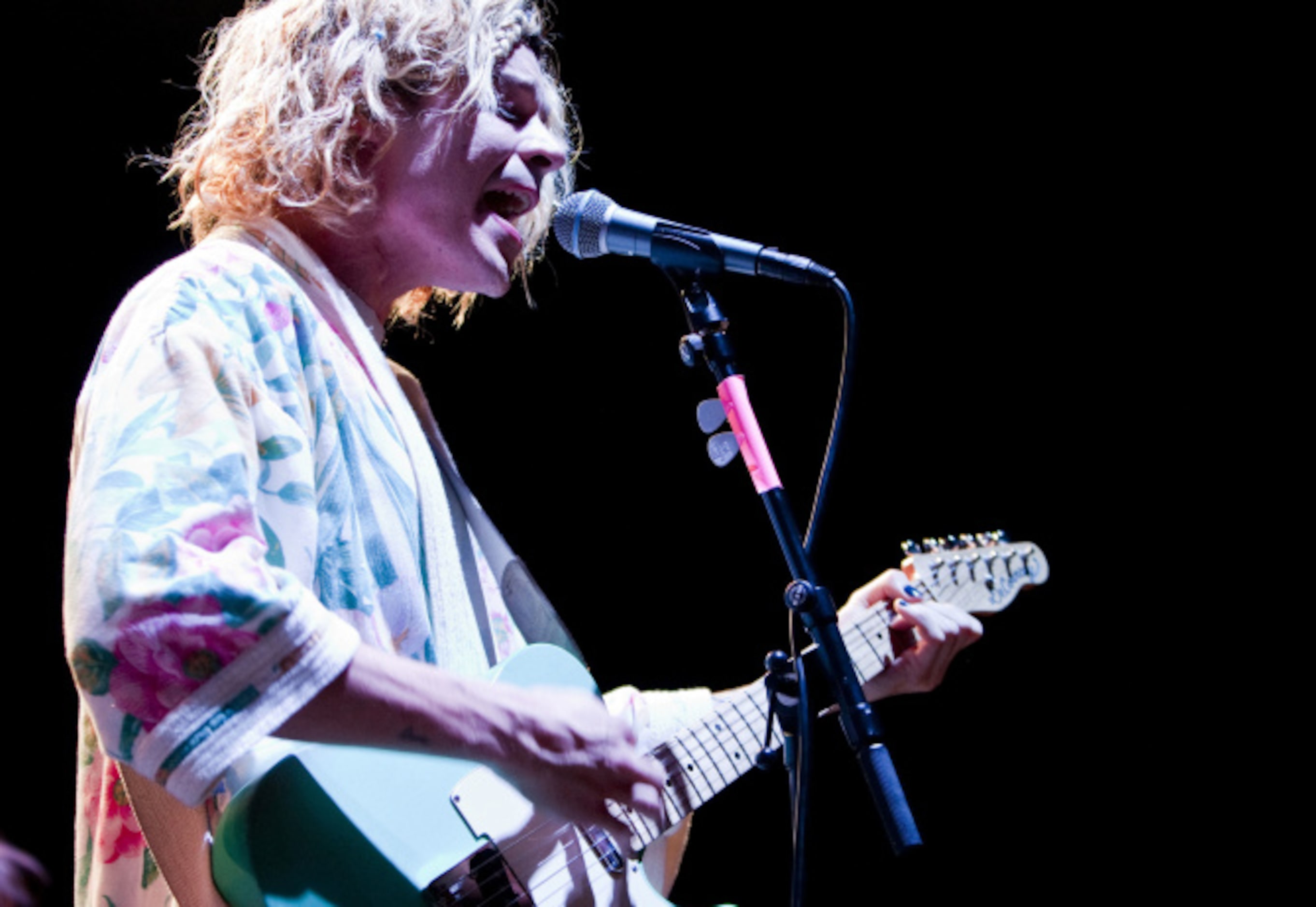 Grouplove guitarist Christian Zucconi performs during the "How the Edge Stole Christmas"...