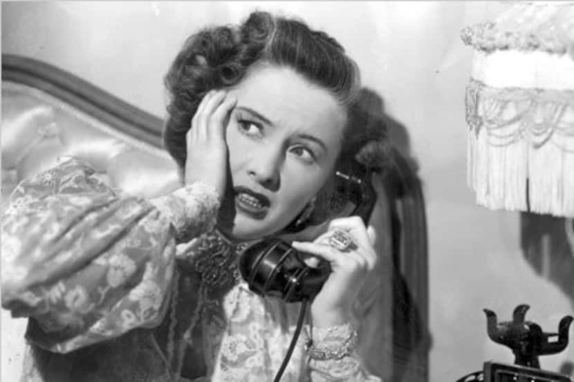 Photo: Barbara Stanwyck in the 1948 film noir  "Sorry, Wrong Number." There was plot to kill...