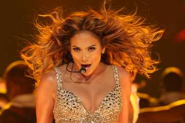 Jennifer Lopez performs at the American Airlines center in Dallas on Aug. 25, 2012. (Steve...