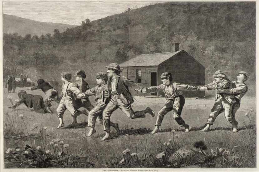Winslow Homer's "Snap the Whip" (1873, wood engraving on newsprint) will be on exhibit at...