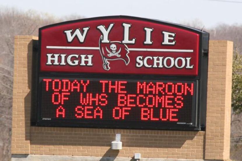 
Students at Wylie High School showed their support for crosstown classmates at Wylie East...