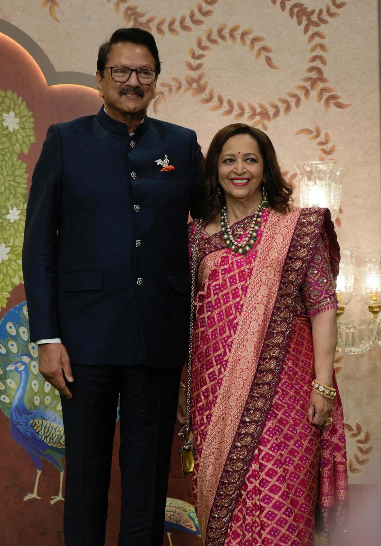Indian businessman Ajay Piramal with her wife Swati A Piramal 