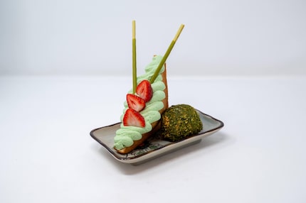 Fried matcha is the new concession item at the 2024 State Fair of Texas from Japanese sando...