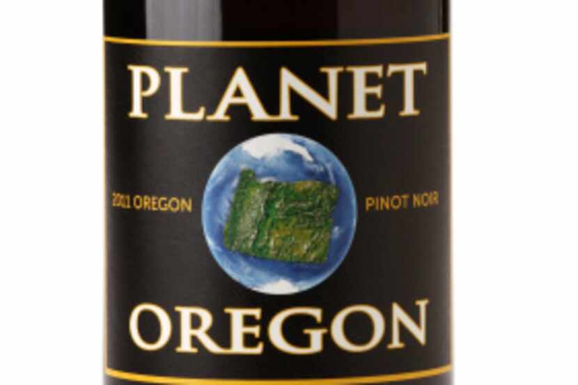 Planet Oregon 2011 Pinot Noir for Wine of the Week, photographed May 1, 2013.