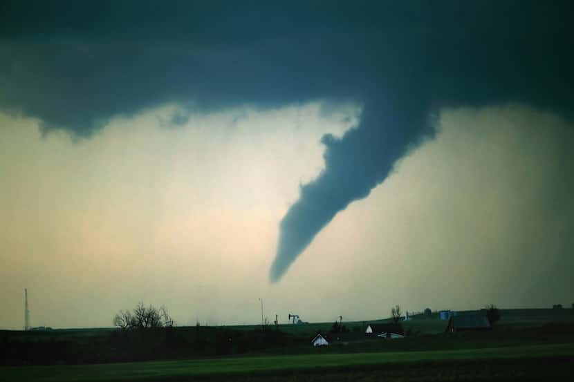 An F1 tornado near Bushnell, Nebraska in 2022.