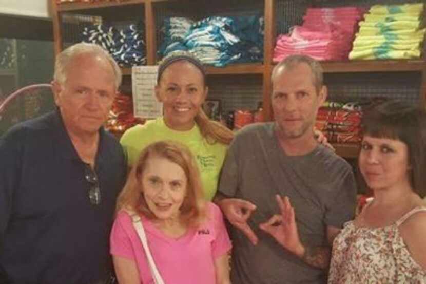 Dallas police Officer Amber Guyger with her family at Joe's Crab Shack in 2016. Guyger's...