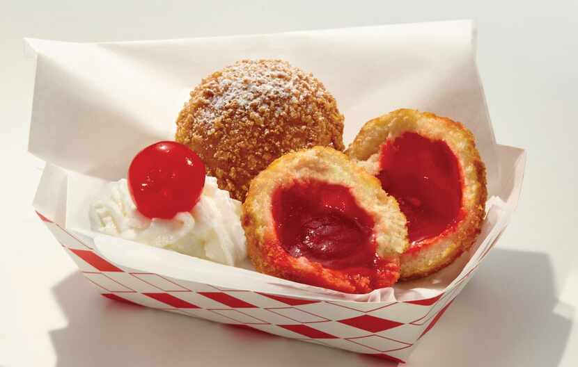 This undated photo provided by the State Fair of Texas shows Fried Jell-O, created by Ruth...
