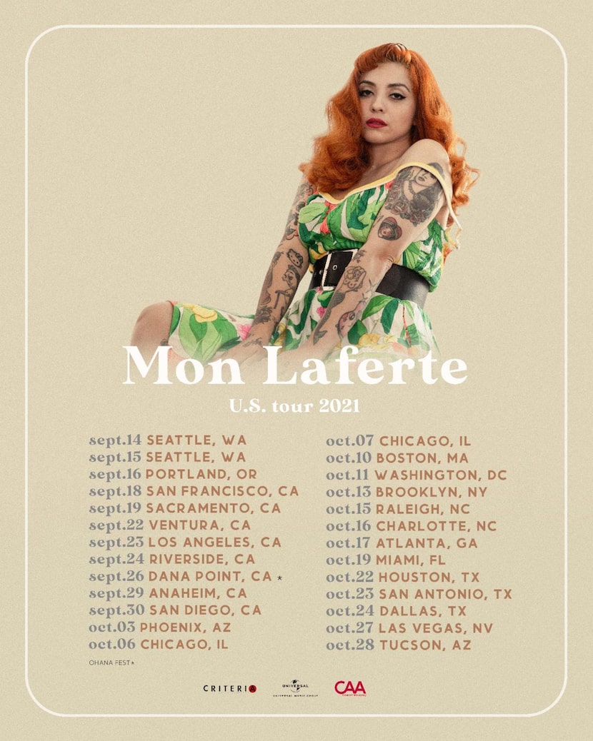 Gira de Mon Laferte en 2021.