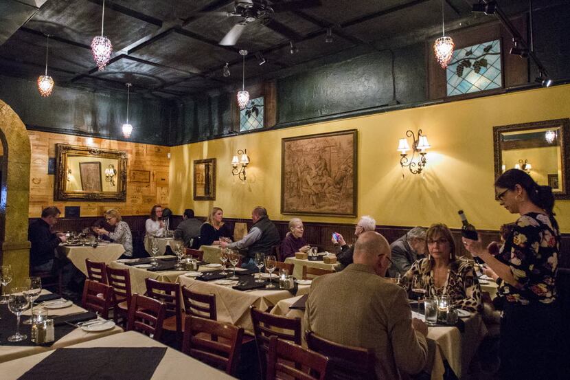 The dining room of The Grape restaurant on Wednesday, February 4, 2015 in Dallas.   (Ashley...