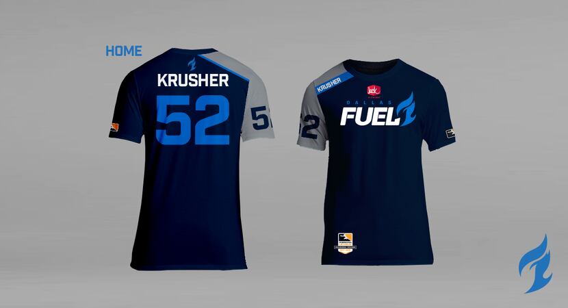 The Dallas Fuel's home jerseys will display the Jack in the Box logo when Overwatch League...