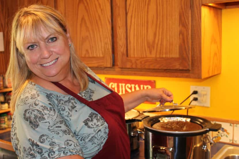 Author Cheryl Alters Jamison in her Santa Fe kitchen