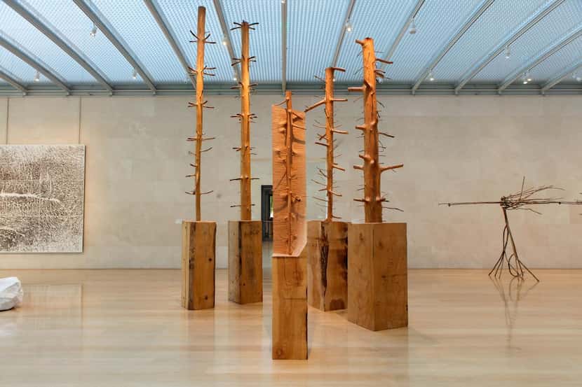 Giuseppe Penone’s  show at the Nasher Sculpture Center, “Being the River, Repeating the...