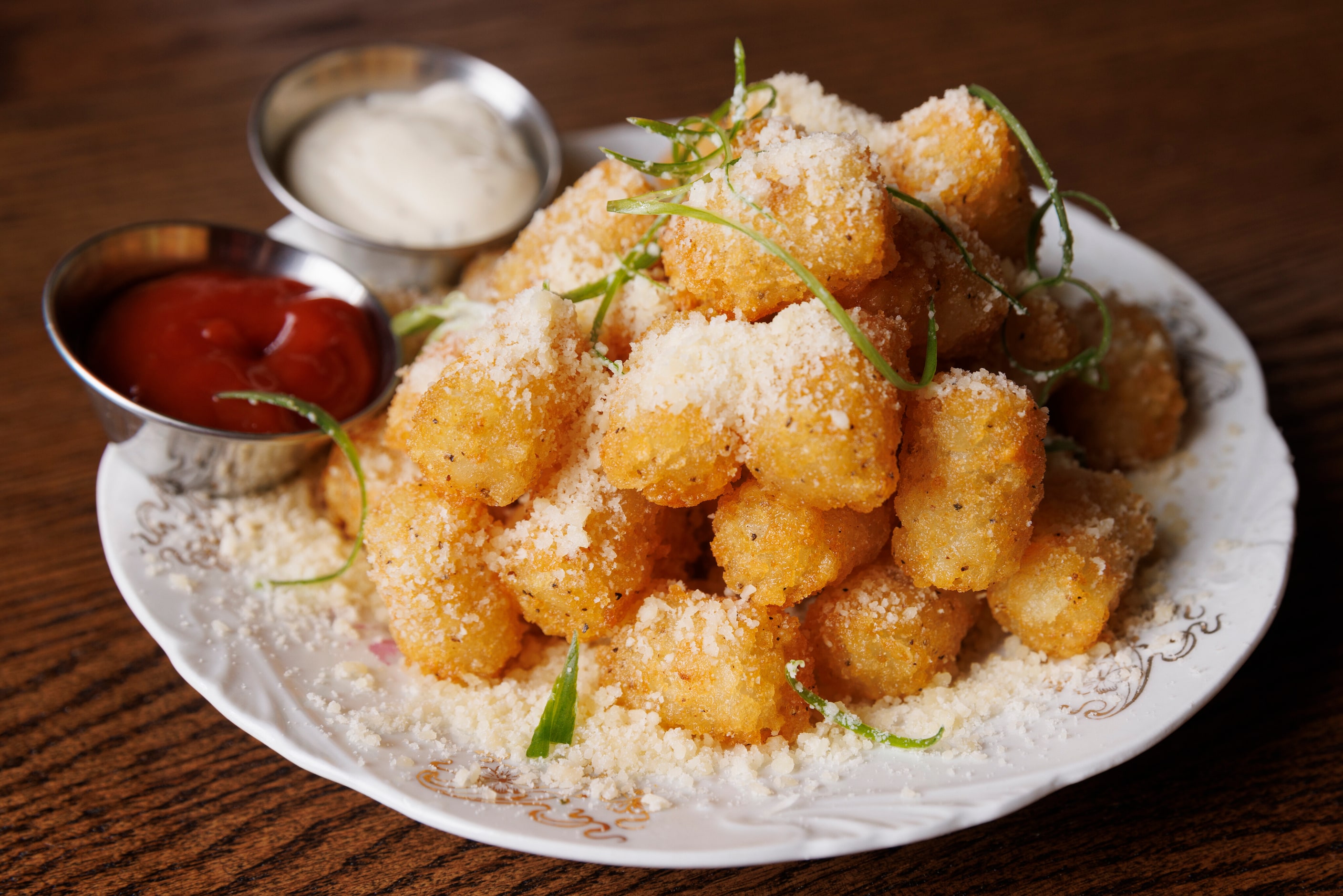 Truffle parmesan tater tots are bound to be a crowd pleaser at Boxcar.