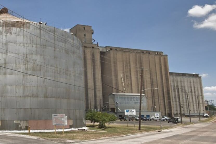 The Maalt Transportation silos at 2000 south Main Street in Fort Worth.