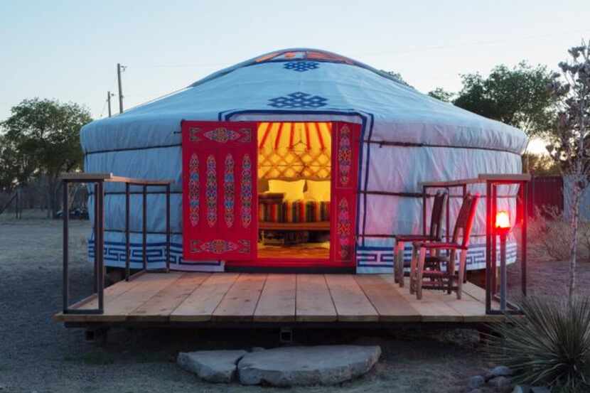 
El Cosmico, owned by Liz Lambert, has now acquired an authentic Mongolian yurt through...
