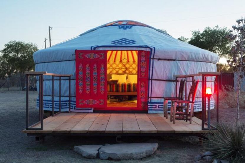 
El Cosmico, owned by Liz Lambert, has now acquired an authentic Mongolian yurt through...