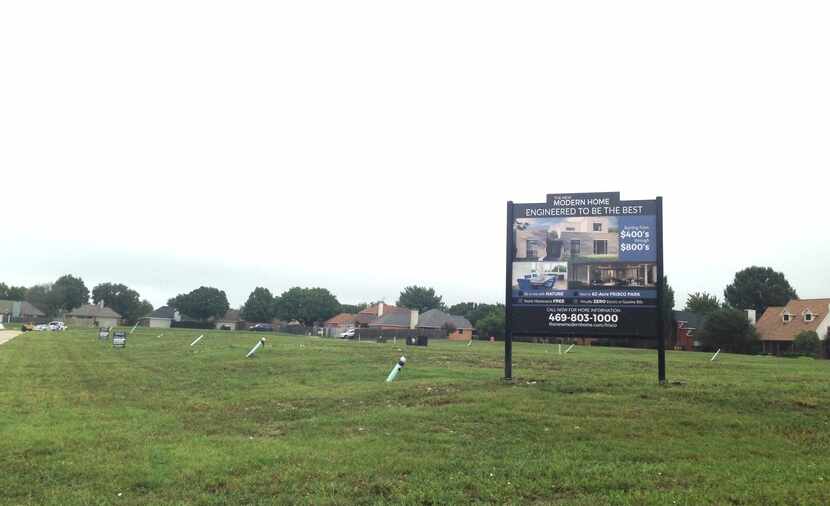 Almost two dozen houses are planned in the Frisco project.