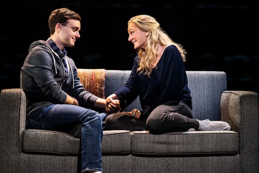 Stephen Christopher Anthony plays Evan Hansen, and Jessica E. Sherman portrays his mother,...