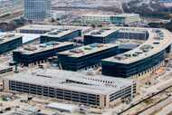 Toyota's new headquarters near the Dallas North Tollway and Legacy Drive in West Plano will...