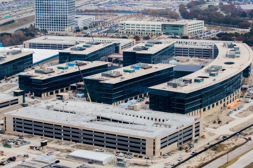 Toyota's new headquarters near the Dallas North Tollway and Legacy Drive in West Plano will...