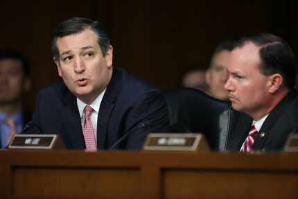 Senate Judiciary Committee member Ted Cruz, R-Texas, delivered an opening statement during...