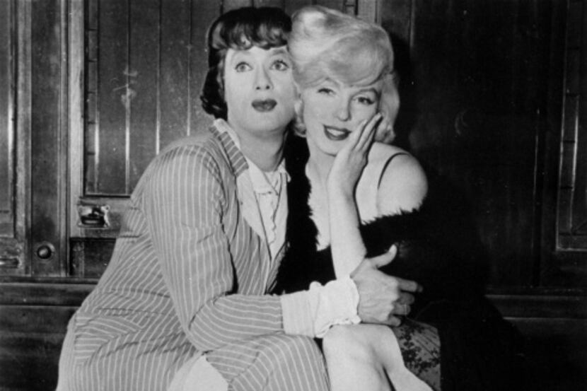 Tony Curtis and Marilyn Monroe in the hilarious milestone comedy, Some Like It Hot,...